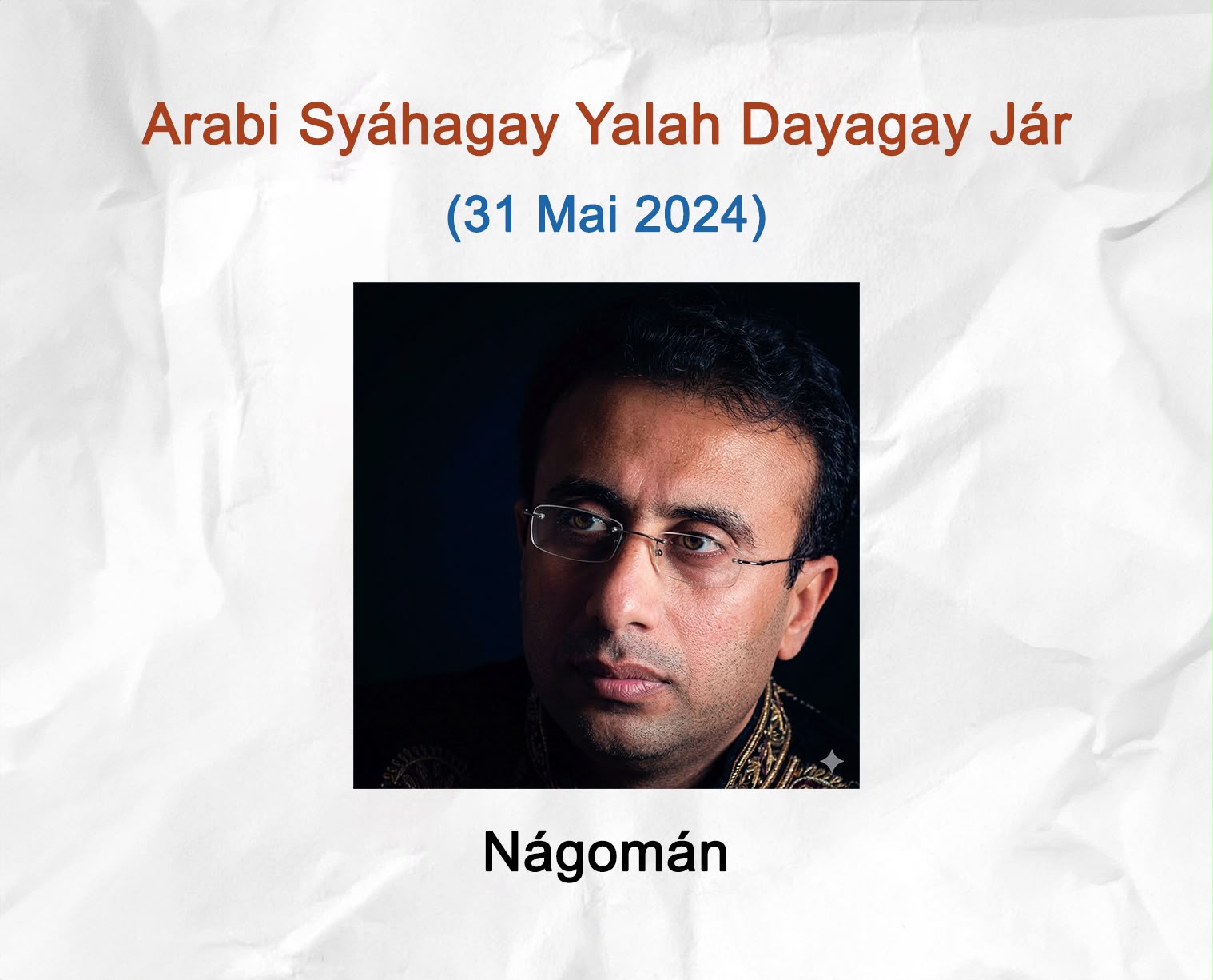 Arabi Syáhagay Yalah Dayagay Jár